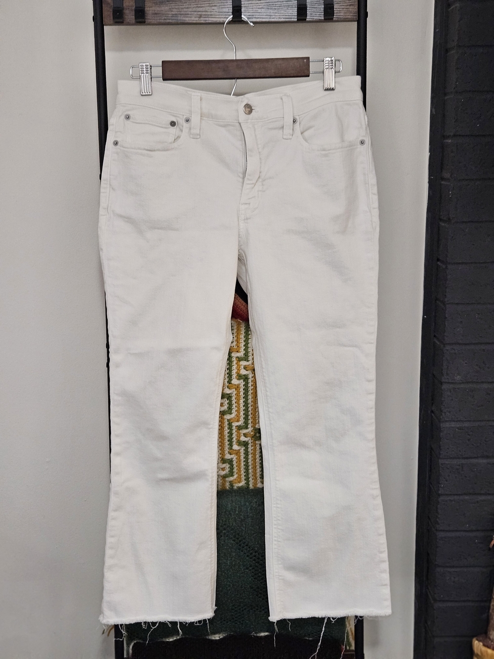 J. Crew Off-White Wide-Leg Jeans